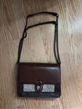 Brown Leather Crossbody Bag from Portuguese brand Parfois